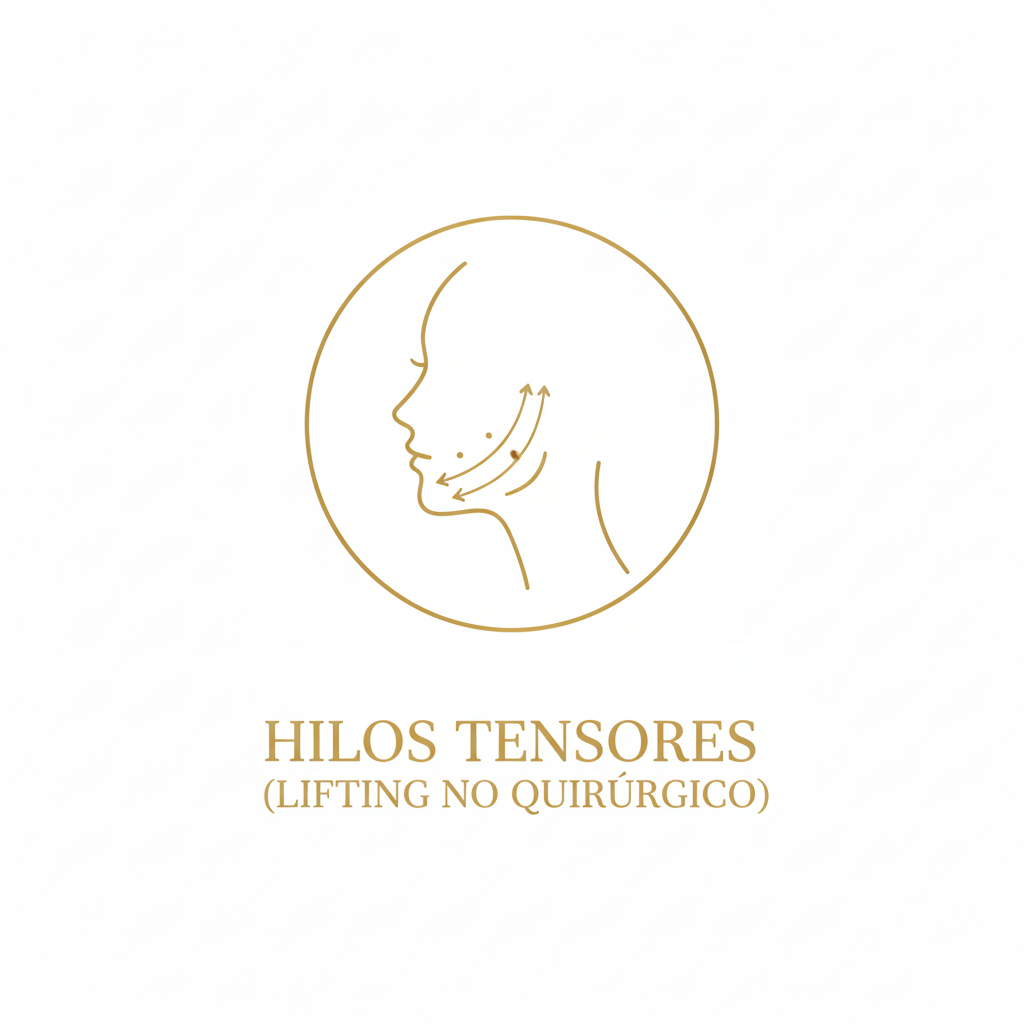 Icono de tratamiento para hilos tensores